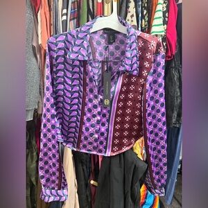 House of Harlow Satin Blouse